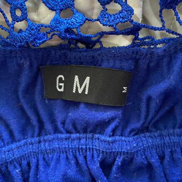 Royal Blue Boutique Crochet Dress - Picture 4 of 4